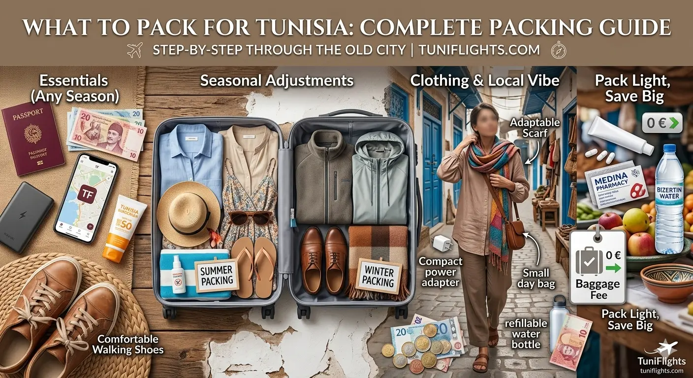 Qué llevar a Túnez: guía completa para hacer la maleta