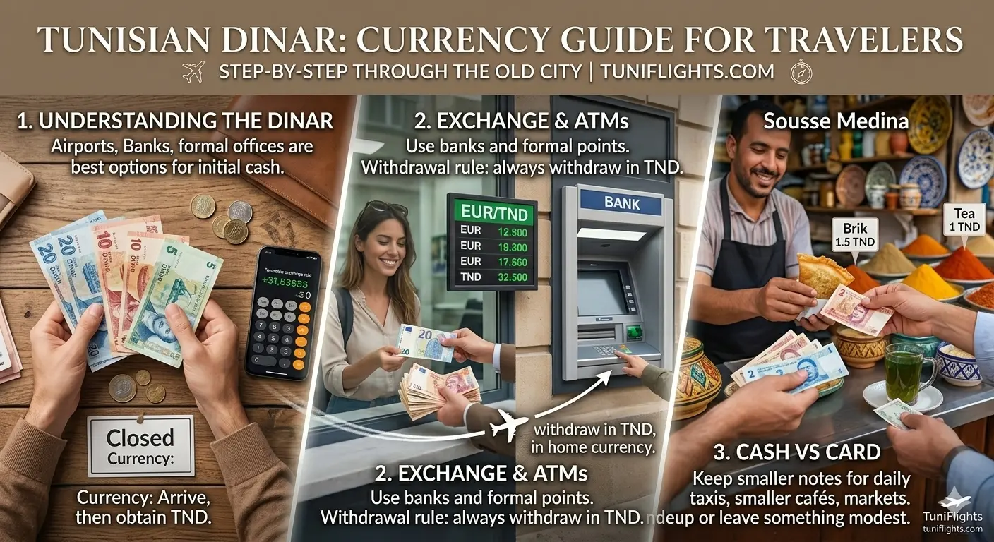 Dinar tunecino: guía de moneda para viajeros